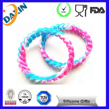Wholesale Custom Rubber Bands Hollow Silicon Bracelet